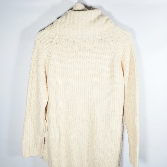 Cozy Over Sized Cream Knit Sweater Size M/L Nwt - Picture 3 of 5